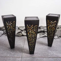 Lampe Solaire Staranzano Led Jaune, Noir, 1 Lumiere