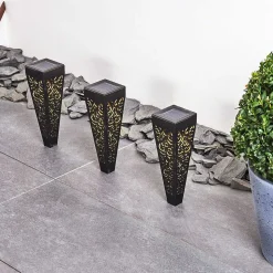 Lampe Solaire Staranzano Led Jaune, Noir, 1 Lumiere