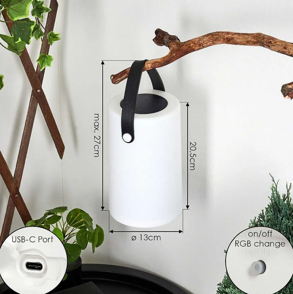 Lampe Solaires Acebal Led Noir, Blanc, 1 Lumiere, Changeur De Couleurs