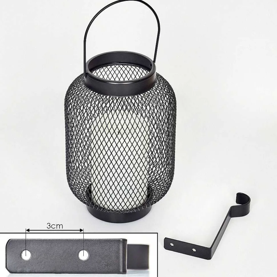 Lampe Solaires Anjullan Led Noir, 1 Lumiere