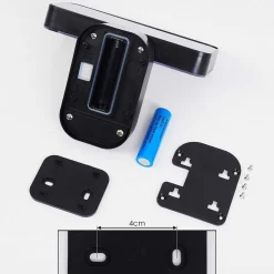 Lampe Solaires Bondarp Led Noir, 1 Lumiere, Detecteur De Mouvement