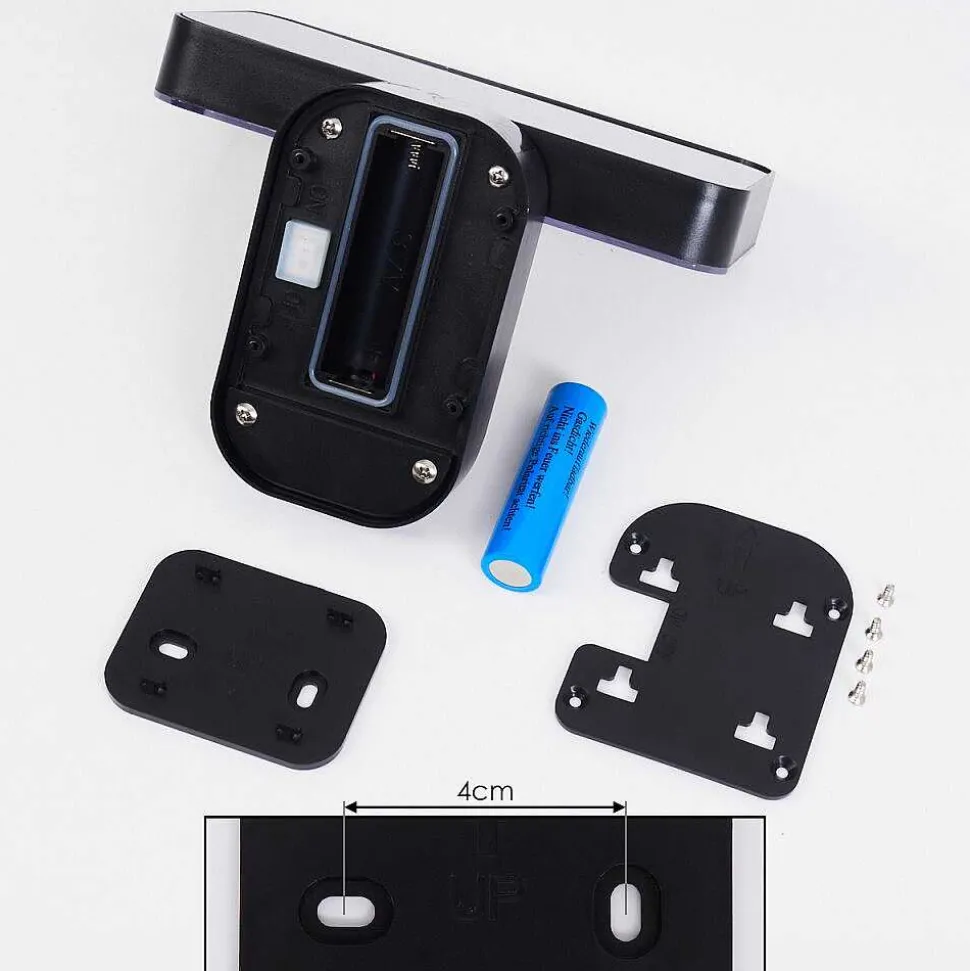 Lampe Solaires Bondarp Led Noir, 1 Lumiere, Detecteur De Mouvement