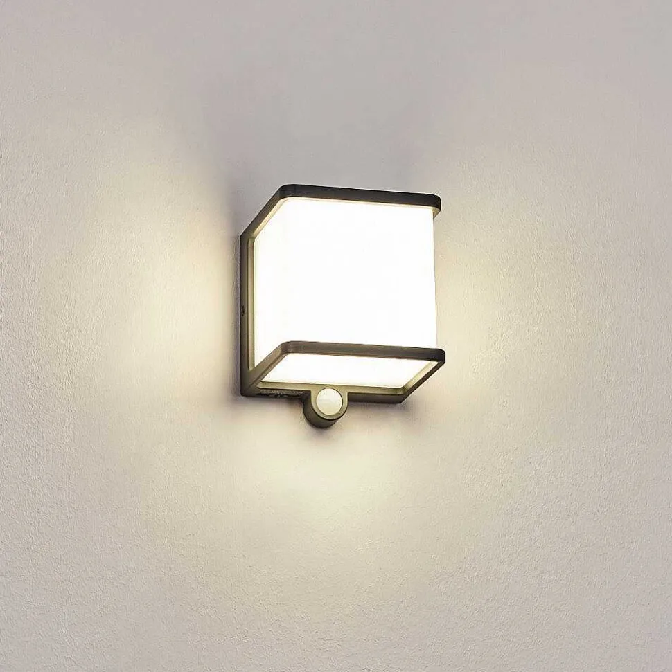 Lampe Solaires Burseryd Led Anthracite, 1 Lumiere, Detecteur De Mouvement