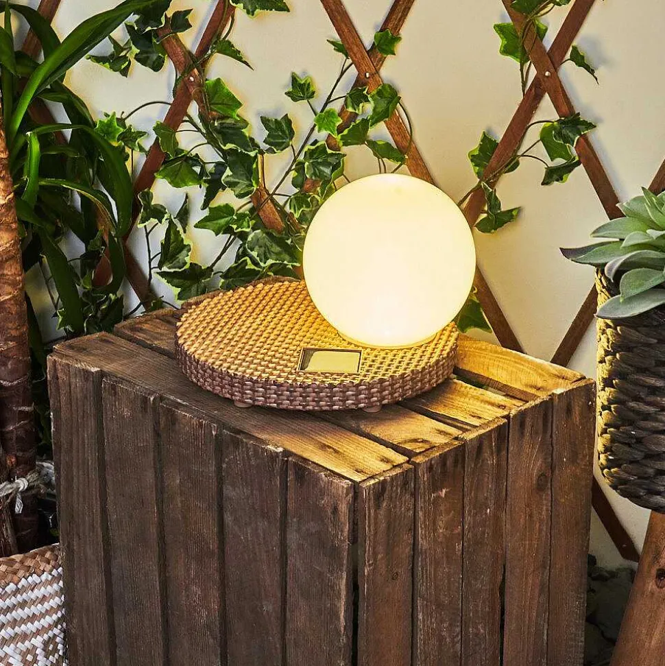 Lampe Solaires Centrache Led Brun, 1 Lumiere