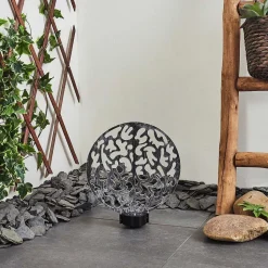 Lampe Solaires Kupa Led Noir, Argente, 2 Lumieres