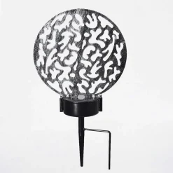 Lampe Solaires Kupa Led Noir, Argente, 2 Lumieres