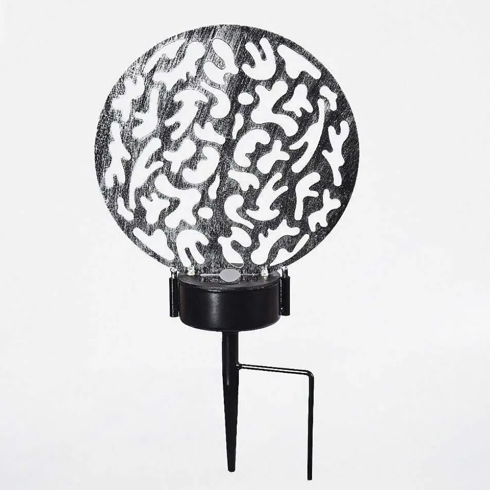 Lampe Solaires Kupa Led Noir, Argente, 2 Lumieres