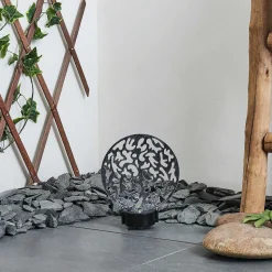 Lampe Solaires Kupa Led Noir, Argente, 2 Lumieres