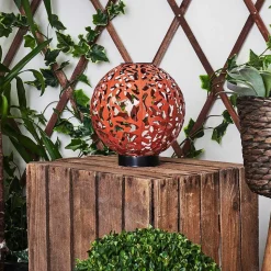 Lampe Solaires Leonard Led Noir, 1 Lumiere