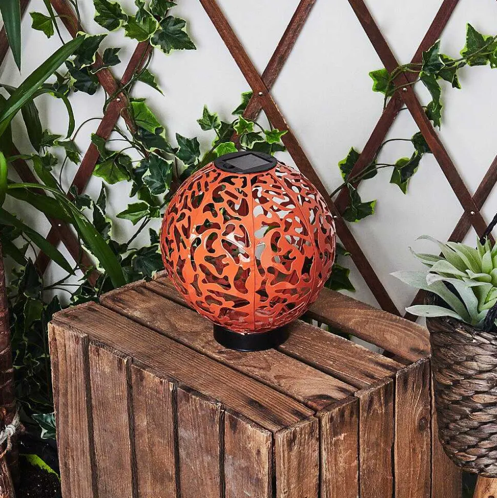 Lampe Solaires Leonard Led Noir, 1 Lumiere