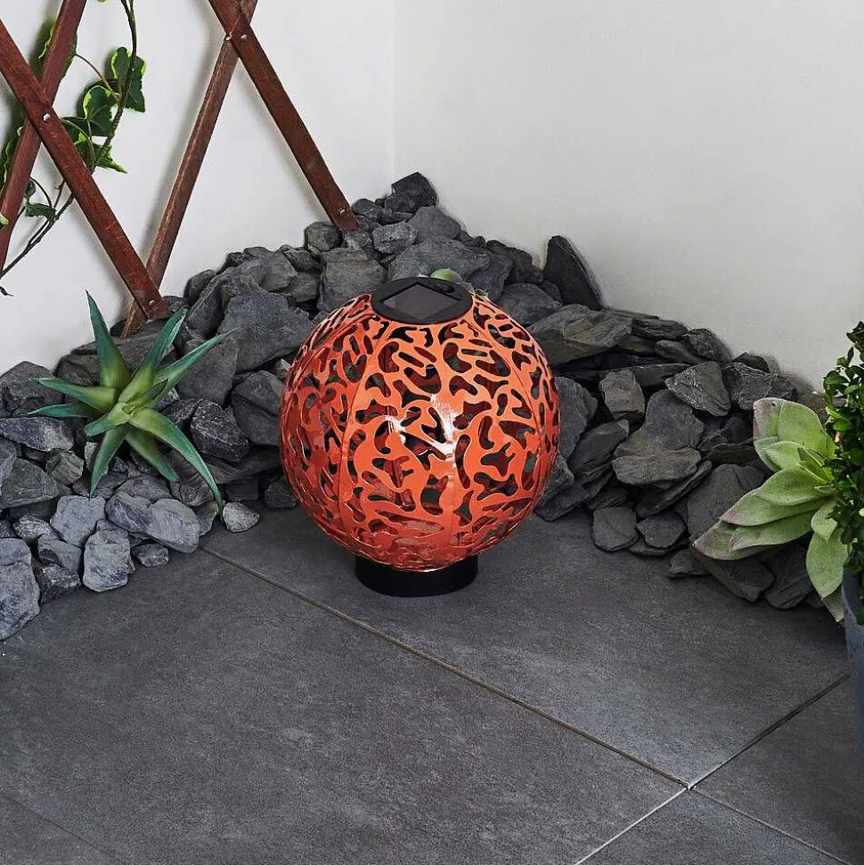 Lampe Solaires Leonard Led Noir, 1 Lumiere