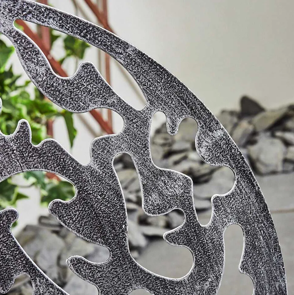 Lampe Solaires Mesan Led Noir, Argente, 1 Lumiere