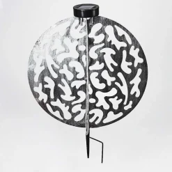 Lampe Solaires Mesan Led Noir, Argente, 1 Lumiere