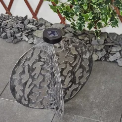 Lampe Solaires Mesan Led Noir, Argente, 1 Lumiere