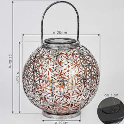 Lampe Solaires Moreland Led Cuivre, Noir, Argente, 1 Lumiere