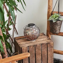 Lampe Solaires Moreland Led Cuivre, Noir, Argente, 1 Lumiere