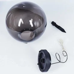 Lampe Solaires Pollenca Led Noir, 40 Lumieres