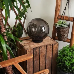 Lampe Solaires Pollenca Led Noir, 40 Lumieres