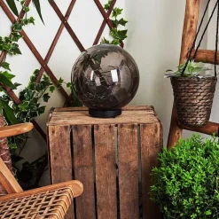 Lampe Solaires Pollenca Led Noir, 40 Lumieres