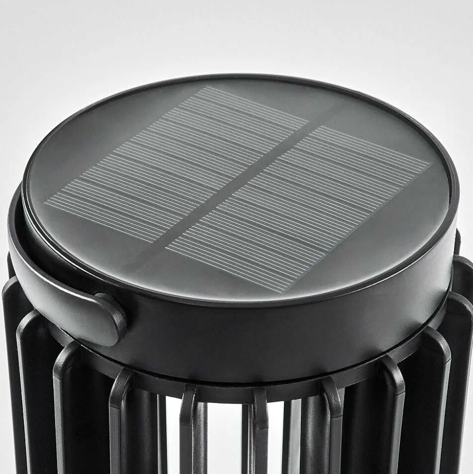 Lampe Solaires Rossina Led Noir, 1 Lumiere