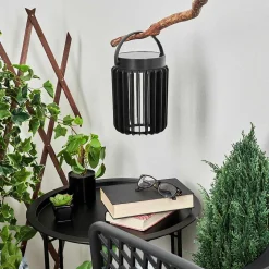 Lampe Solaires Rossina Led Noir, 1 Lumiere