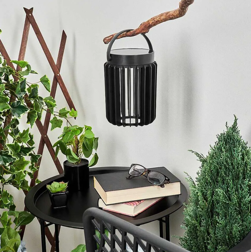 Lampe Solaires Rossina Led Noir, 1 Lumiere