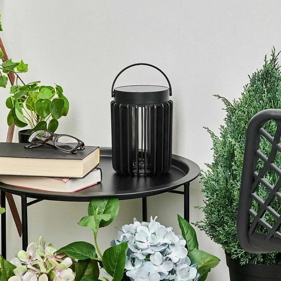 Lampe Solaires Rossina Led Noir, 1 Lumiere