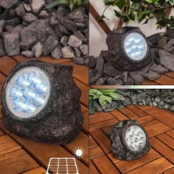 Lampe Solaires Sameo Led Brun, 8 Lumieres