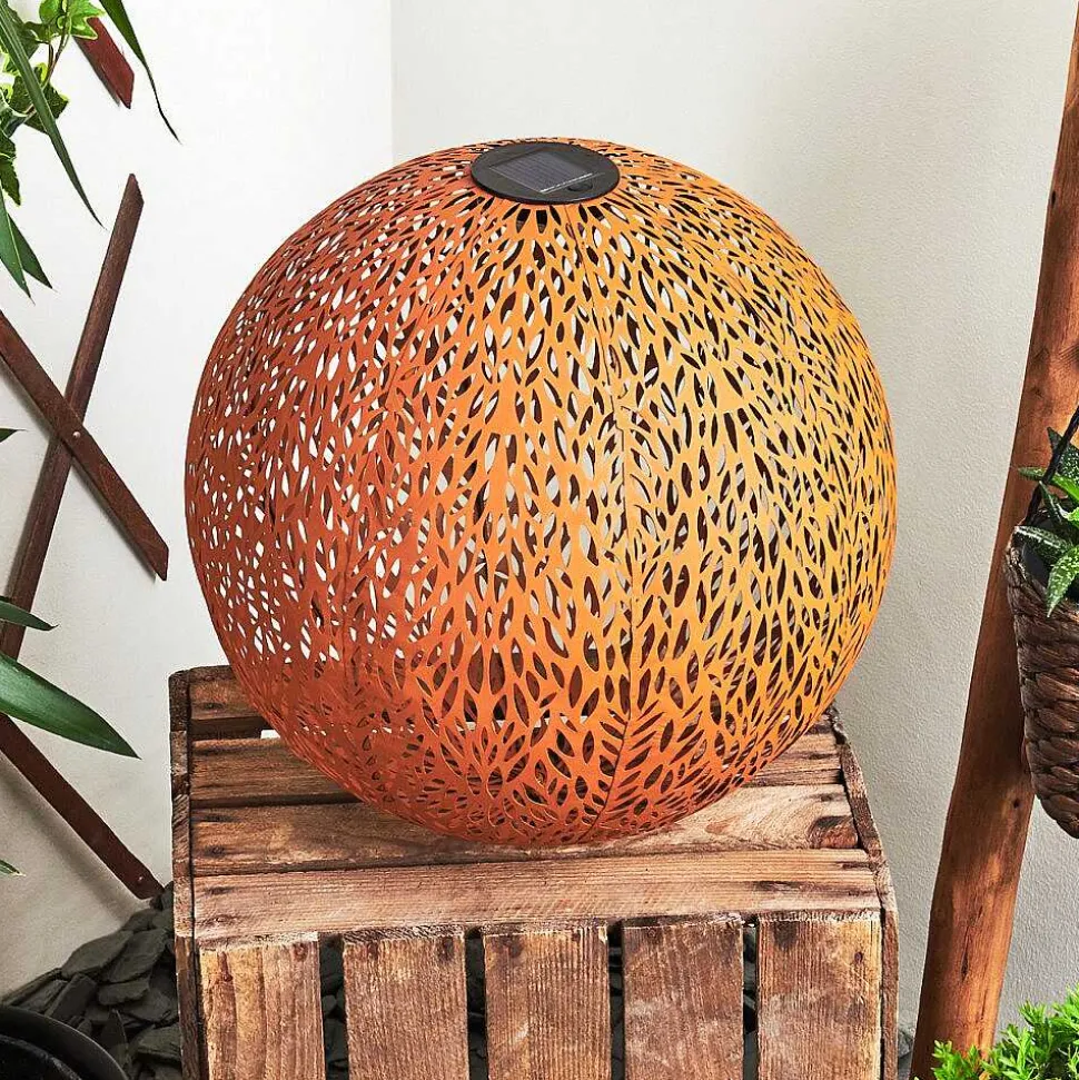 Lampe Solaires Samoao Led Rouille, Noir, 1 Lumiere