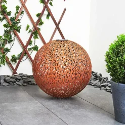 Lampe Solaires Samoao Led Rouille, Noir, 1 Lumiere