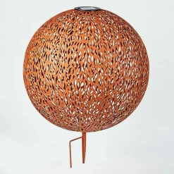 Lampe Solaires Samoao Led Rouille, Noir, 1 Lumiere