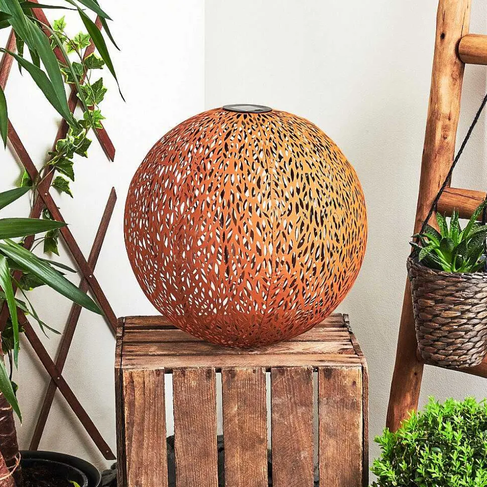 Lampe Solaires Samoao Led Rouille, Noir, 1 Lumiere