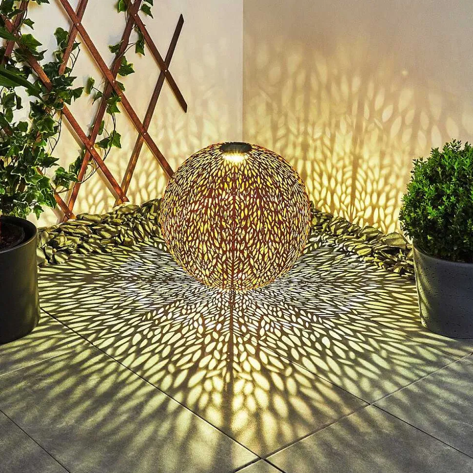 Lampe Solaires Samoao Led Rouille, Noir, 1 Lumiere