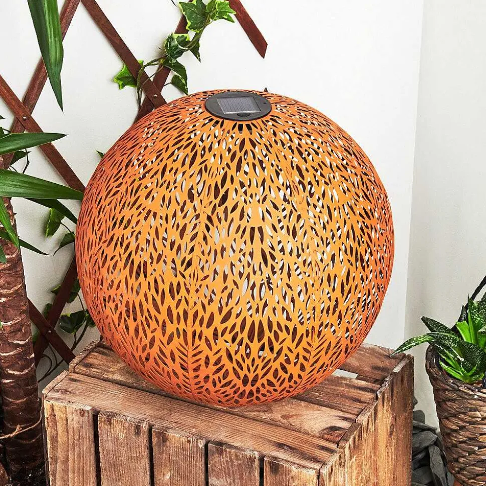 Lampe Solaires Samoao Led Rouille, Noir, 1 Lumiere