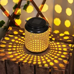 Lampe Solaires Sessivi Led Brun, Noir, 1 Lumiere