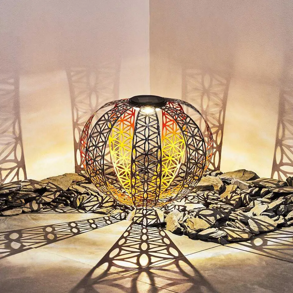 Lampe Solaires Wasalea Led Bronze, Noir, Argente, 1 Lumiere