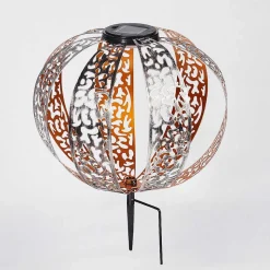 Lampe Solaires Wasalea Led Bronze, Noir, Argente, 1 Lumiere