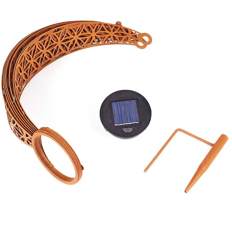 Lampe Solaires Wasalea Led Bronze, Noir, 1 Lumiere