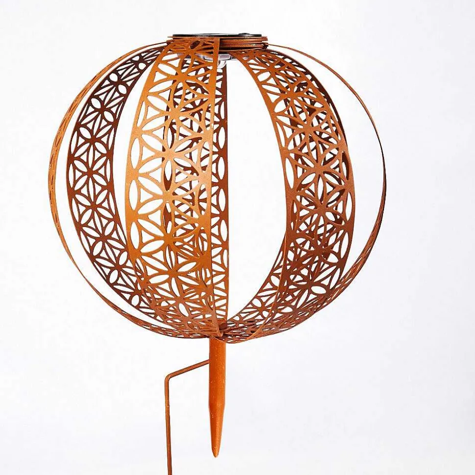 Lampe Solaires Wasalea Led Bronze, Noir, 1 Lumiere