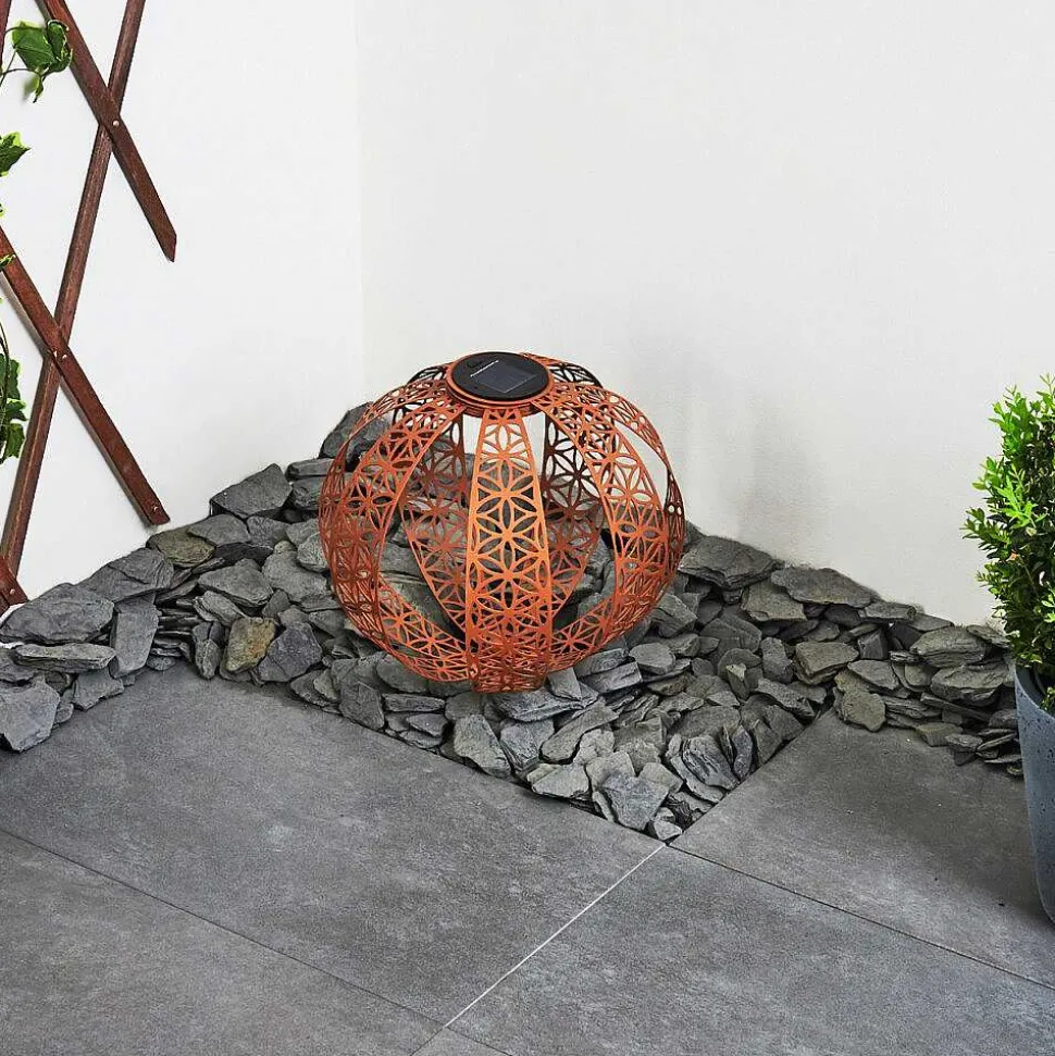 Lampe Solaires Wasalea Led Bronze, Noir, 1 Lumiere