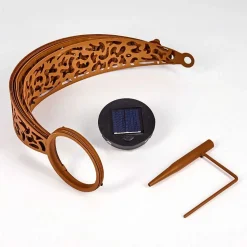 Lampe Solaires Wasalea Led Bronze, Noir, 1 Lumiere