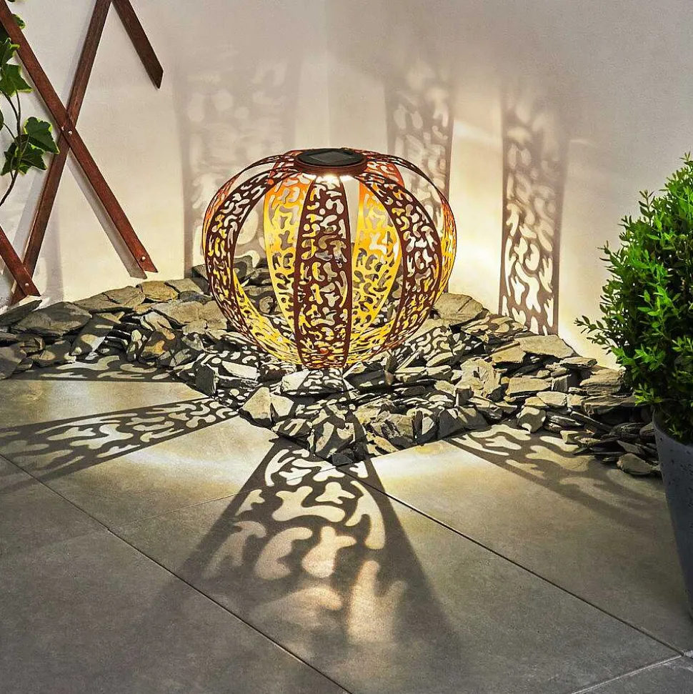 Lampe Solaires Wasalea Led Bronze, Noir, 1 Lumiere