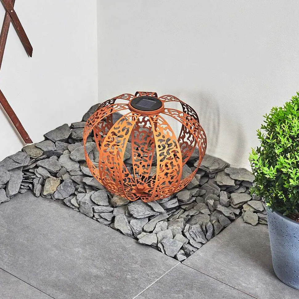 Lampe Solaires Wasalea Led Bronze, Noir, 1 Lumiere