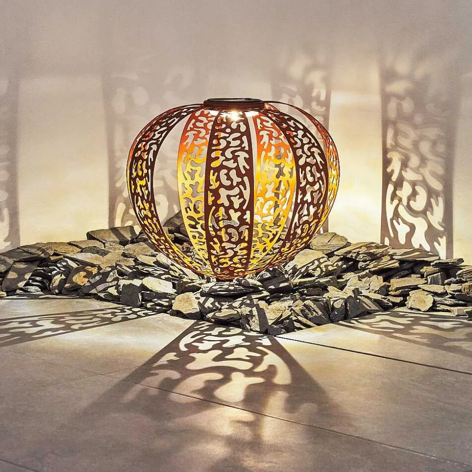 Lampe Solaires Wasalea Led Bronze, Noir, 1 Lumiere