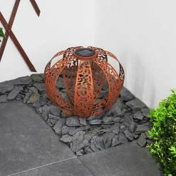 Lampe Solaires Wasalea Led Bronze, Noir, 1 Lumiere