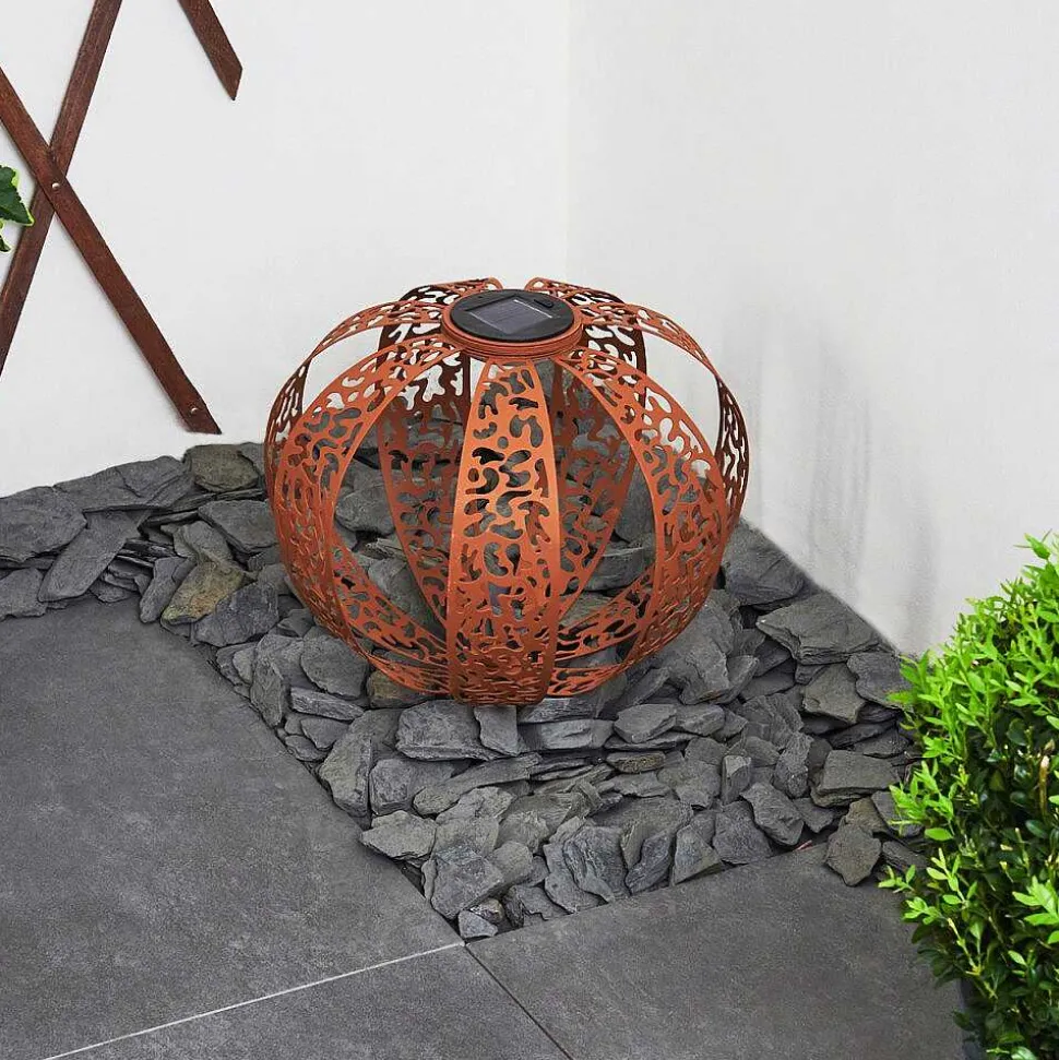 Lampe Solaires Wasalea Led Bronze, Noir, 1 Lumiere