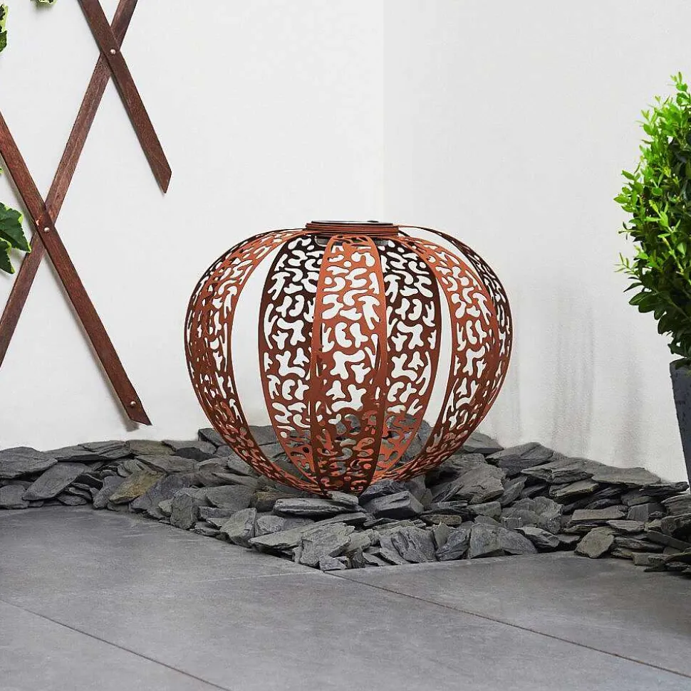 Lampe Solaires Wasalea Led Bronze, Noir, 1 Lumiere