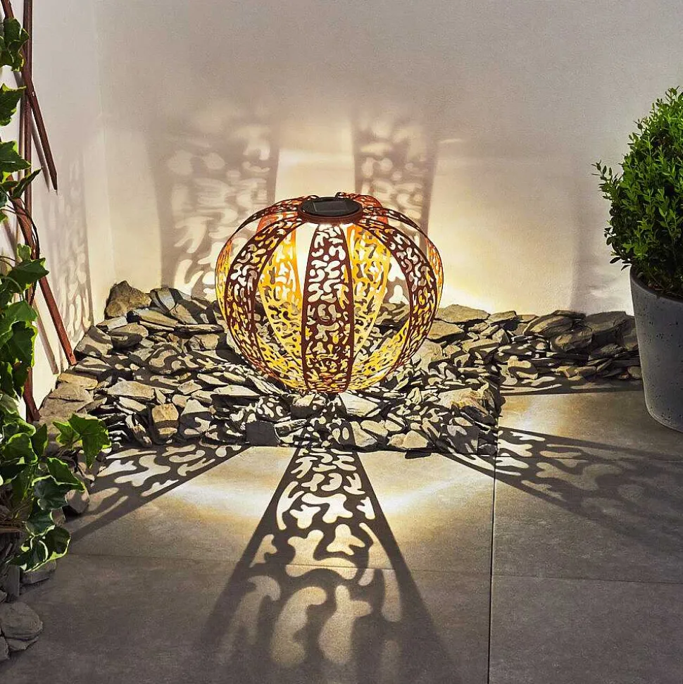 Lampe Solaires Wasalea Led Bronze, Noir, 1 Lumiere