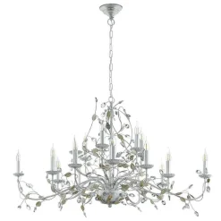 Lampe Suspension Eglo Flitwick 1 Argente, 15 Lumieres