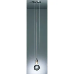 Le Tre Streghe Tecnolumen Lampe Pendante Led Chrome, 1 Lumiere